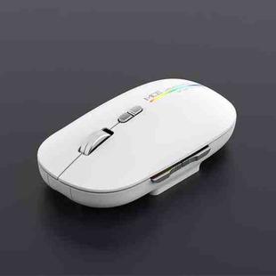 iMICE G901 Bluetooth Dual Mode 7-Button Silent Wireless Gaming Mouse(White)