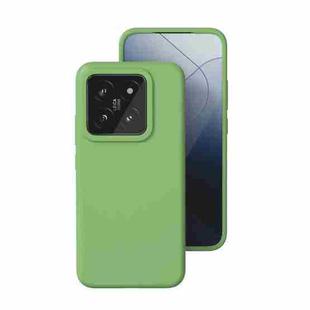 For Xiaomi 14 All-inclusive Liquid Silicone Phone Case(Matcha Green)