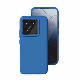 For Xiaomi 14 Pro All-inclusive Liquid Silicone Phone Case(Navy Blue)