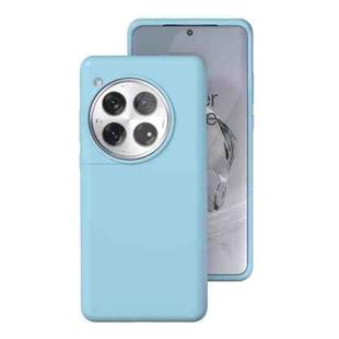 For OnePlus 12 All-inclusive Liquid Silicone Phone Case(Glacier Blue)