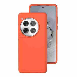 For OnePlus 12 All-inclusive Liquid Silicone Phone Case(Orange)