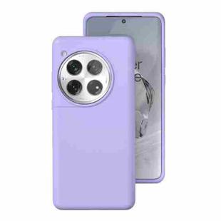 For OnePlus 12 All-inclusive Liquid Silicone Phone Case(Light Purple)