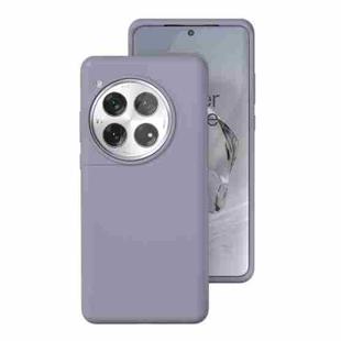 For OnePlus 12 All-inclusive Liquid Silicone Phone Case(Lavender Gray)