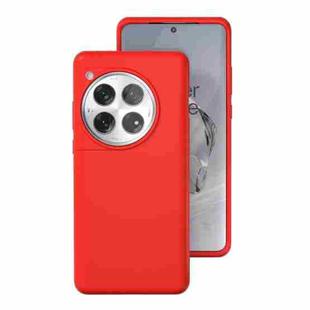 For OnePlus 12 All-inclusive Liquid Silicone Phone Case(Red)