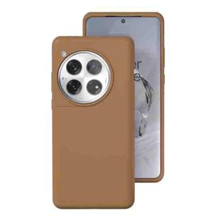 For OnePlus 12 All-inclusive Liquid Silicone Phone Case(Khaki)