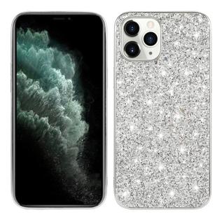 For iPhone 12 / 12 Pro Glitter Powder Shockproof TPU Protective Case(Silver)