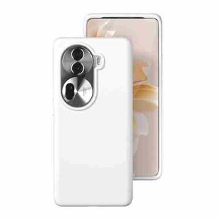 For OPPO Reno11 / Reno11 Pro Global All-inclusive Liquid Silicone Phone Case(White)