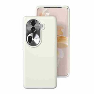 For OPPO Reno11 / Reno11 Pro Global All-inclusive Liquid Silicone Phone Case(Antique White)