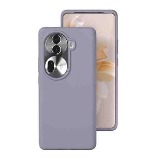 For OPPO Reno11 / Reno11 Pro Global All-inclusive Liquid Silicone Phone Case(Lavender Gray)