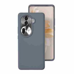 For OPPO Reno11 / Reno11 Pro Global All-inclusive Liquid Silicone Phone Case(Charcoal Grey)