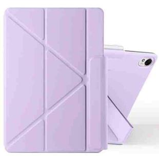 For Huawei MatePad 11.5 / 11.5S Fixed Buckle Magnetic Deformation Leather Tablet Case(Purple)