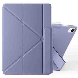 For Huawei MatePad 11.5 / 11.5S Fixed Buckle Magnetic Deformation Leather Tablet Case(Lavender Purple)