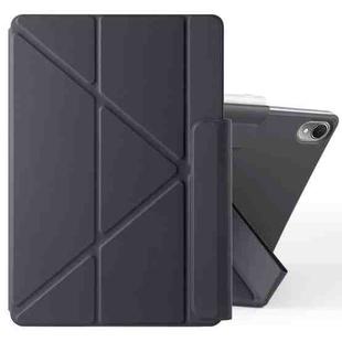 For Huawei MatePad Air 11.5 2023 Fixed Buckle Magnetic Deformation Leather Tablet Case(Black)