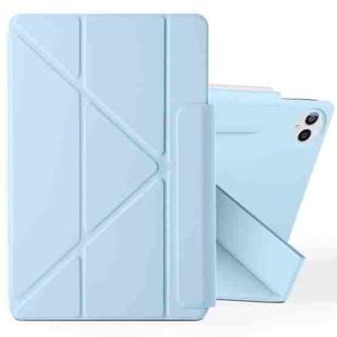 For Huawei MatePad Pro 13.2 2023 Fixed Buckle Magnetic Deformation Leather Tablet Case(Ice Blue)