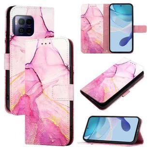 For T-Mobile REVVL 7 Pro 5G PT003 Marble Pattern Flip Leather Phone Case(Pink Purple Gold)