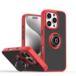 For iPhone 16 Pro Q Shadow 1 Series TPU + PC Phone Case with Ring(Red)