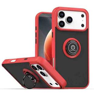 For iPhone 17 Pro Max Q Shadow 1 Series TPU + PC Phone Case with Ring(Red)