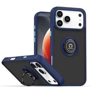 For iPhone 17 Pro Max Q Shadow 1 Series TPU + PC Phone Case with Ring(Royal Blue)