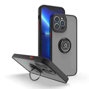 For iPhone 15 Pro Max Q Shadow 1 Series TPU + PC Phone Case with Ring(Black+Red)