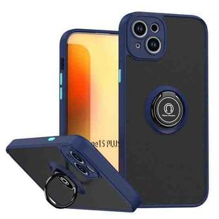 For iPhone 15 Plus Q Shadow 1 Series TPU + PC Phone Case with Ring(Royal Blue)