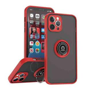 For iPhone 12 Pro Max Q Shadow 1 Series TPU + PC Phone Case with Ring(Red)