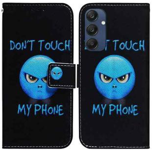 For Samsung Galaxy M35 Coloured Drawing Flip Leather Phone Case(Anger)