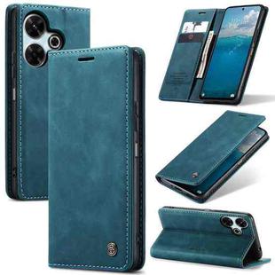 For Redmi 13 CaseMe 013 Multifunctional Horizontal Flip Leather Phone Case(Blue)