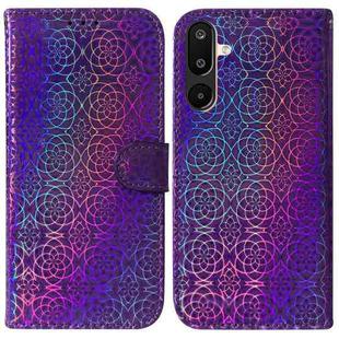 For Samsung Galaxy M16 5G / F16 5G / M36 5G Colorful Magnetic Buckle Leather Phone Case(Purple)