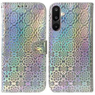 For Samsung Galaxy M16 5G / F16 5G / M36 5G Colorful Magnetic Buckle Leather Phone Case(Silver)