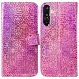For Samsung Galaxy M16 5G / F16 5G / M36 5G Colorful Magnetic Buckle Leather Phone Case(Pink)