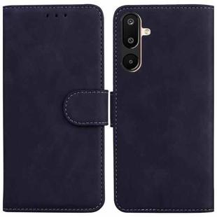 For Samsung Galaxy M16 5G / F16 5G / M36 5G Skin Feel Pure Color Flip Leather Phone Case(Black)