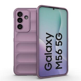 For Samsung Galaxy M56 5G Magic Shield TPU + Flannel Phone Case(Purple)