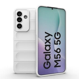 For Samsung Galaxy M56 5G Magic Shield TPU + Flannel Phone Case(White)