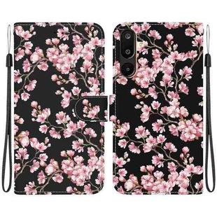 For Samsung Galaxy M16 5G / F16 5G / M36 5G Crystal Texture Colored Drawing Leather Phone Case(Plum Bossom)