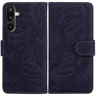 For Samsung Galaxy M16 5G / F16 5G / M36 5G Tiger Embossing Pattern Flip Leather Phone Case(Black)