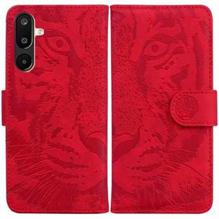 For Samsung Galaxy M16 5G / F16 5G / M36 5G Tiger Embossing Pattern Flip Leather Phone Case(Red)