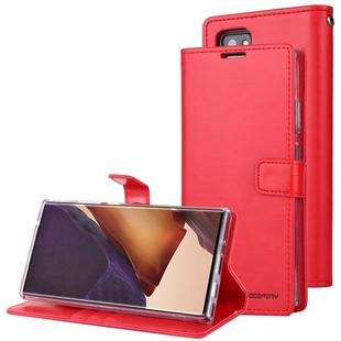 For Samsung Galaxy Note20 Ultra GOOSPERY BLUE MOON Crazy Horse Texture Horizontal Flip Leather Case With Bracket & Card Slot & Wallet(Red)