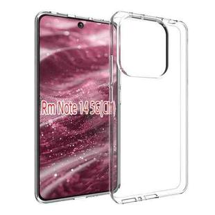 For Redmi Note 14 5G Waterproof Texture TPU Phone Case(Transparent)