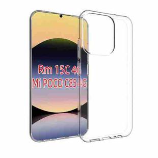 For Redmi 15C 4G 171.5mm / Poco C85 4G Waterproof Texture TPU Phone Case(Transparent)