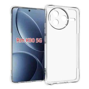 For Redmi K80 Shockproof Non-slip Thickening TPU Phone Case(Transparent)