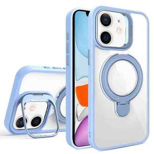 For iPhone 11 Lens Protection & Ring Bracket MagSafe Phone Case(Sierra Blue)