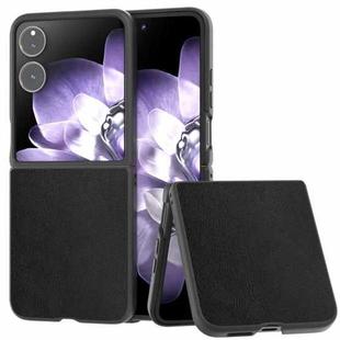 For Xiaomi Mix Flip PU Leather Black Frame Full Coverage Phone Case(Black)