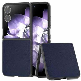 For Xiaomi Mix Flip PU Leather Black Frame Full Coverage Phone Case(Dark Blue)