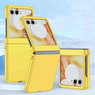 For Motorola Razr 50 Fuel Injection PC Skin Feel Phone Case(Yellow)