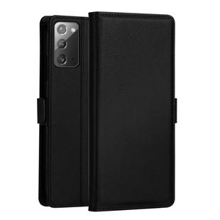 For Samsung Galaxy Note 20 DZGOGO MILO Series PC + PU Horizontal Flip Leather Case with Holder & Card Slot & Wallet(Black)