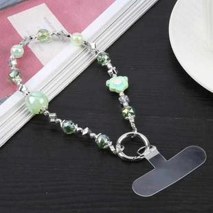 Heidi Beads Square Beads Chain Anti-lost Short Lanyard(Green)