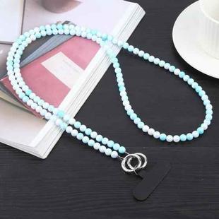 Gradient Beads Long Chain Round Anti-lost Rope(Blue)