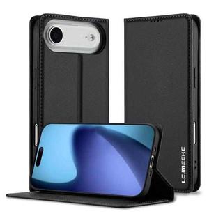 For iPhone 17 Air LC.IMEEKE L1 Series Frosted Fine Texture PU Phone Case(Black)