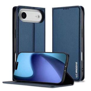 For iPhone 17 Air LC.IMEEKE L1 Series Frosted Fine Texture PU Phone Case(Blue)