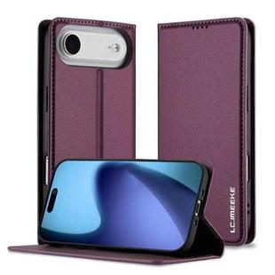 For iPhone 17 Air LC.IMEEKE L1 Series Frosted Fine Texture PU Phone Case(Purple)